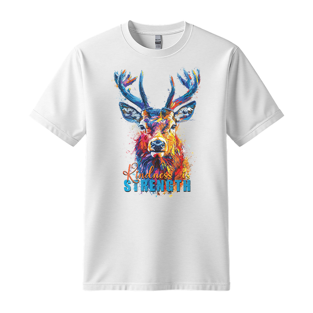 "Kindness Is Strength" Deer Motivation Unisex T-Shirt
