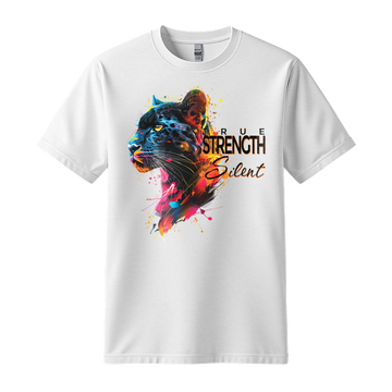 "True Strength Is Silent" Panther Motivation Unisex T-Shirt