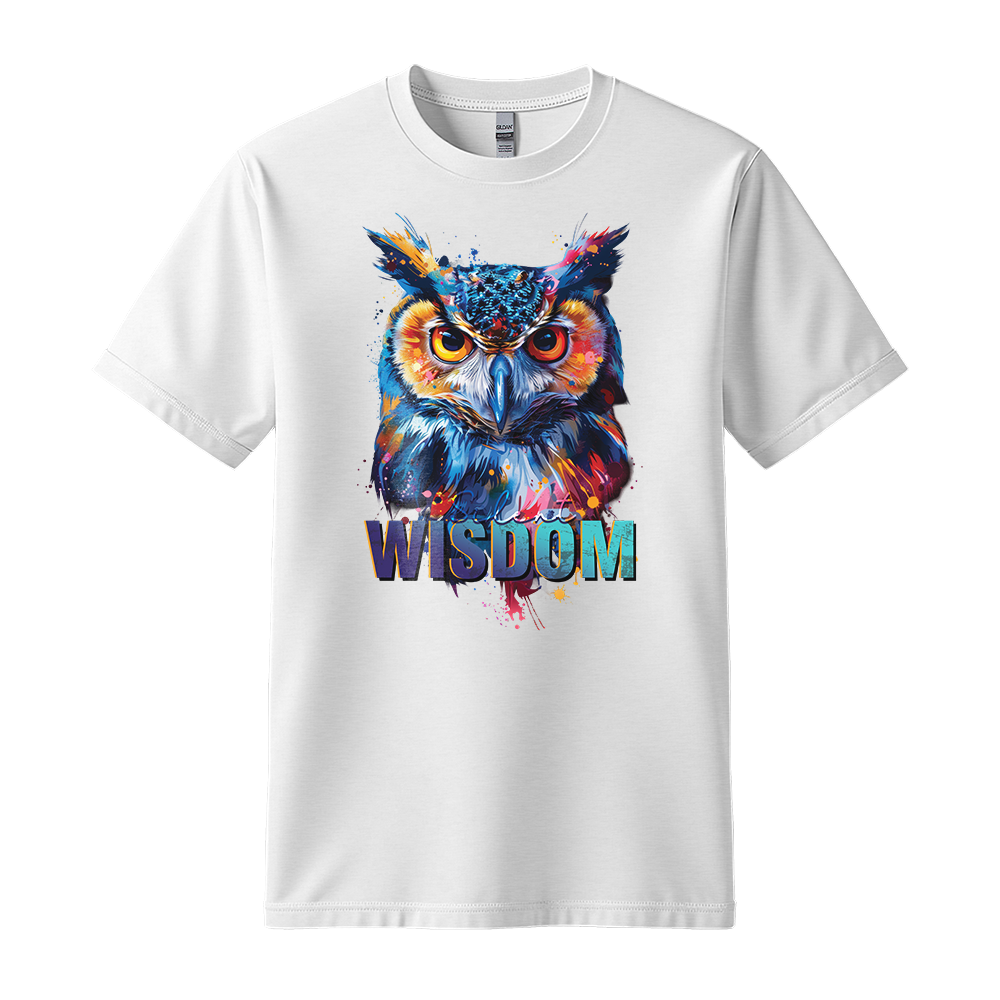 "Silent Wisdom" Owl Motivation Unisex T-Shirt