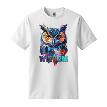 "Silent Wisdom" Owl Motivation Unisex T-Shirt