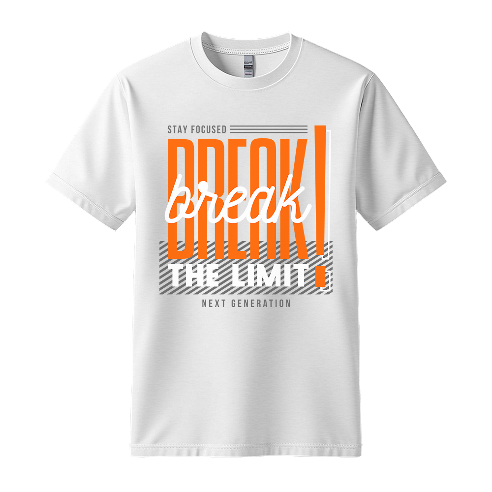 Break The Limit - Unisex T-Shirt - Motivation Tshirt - White