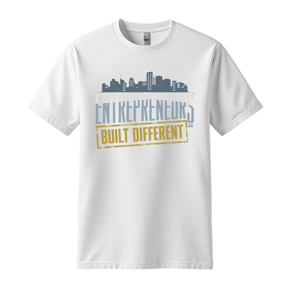 Entrepreneurs Built Different - Unisex T-Shirt - Motivation Tshirt - White