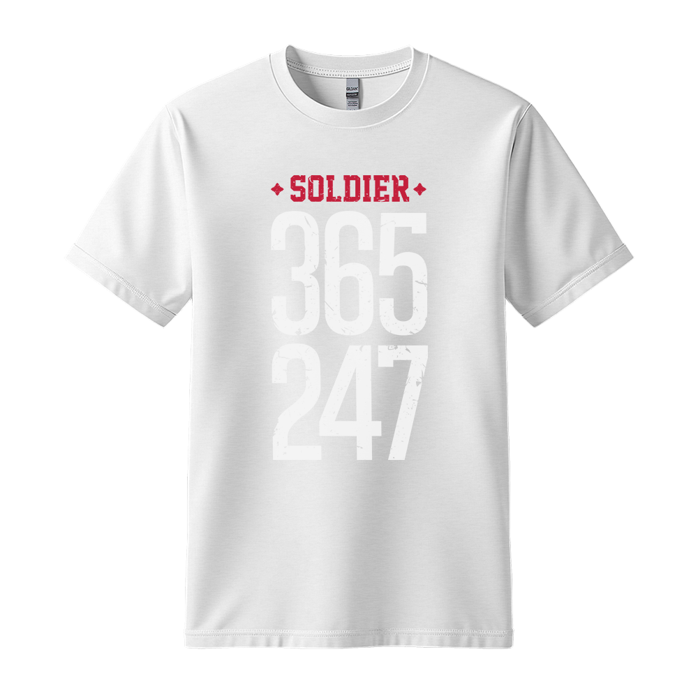 Soldier 365 247 - Unisex T-Shirt - Streetwear Tee - White