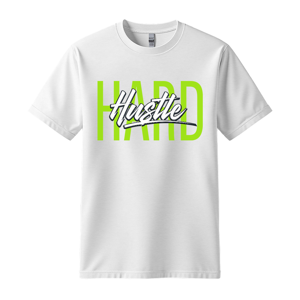 Hustle Hard - Unisex T-Shirt - Motivation Tshirt - White