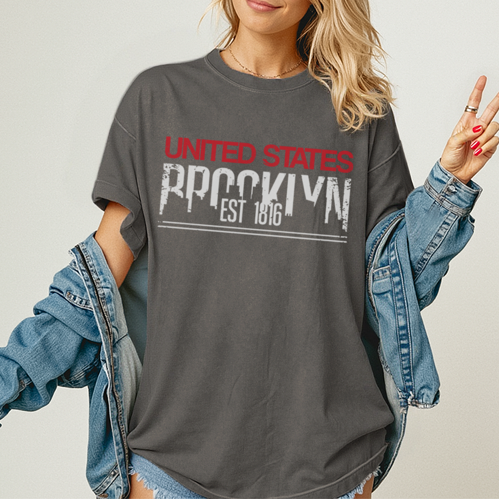 Brooklyn Est 1816 - Unisex T-Shirt - Premium Comfort Colors - Lifestyle Women