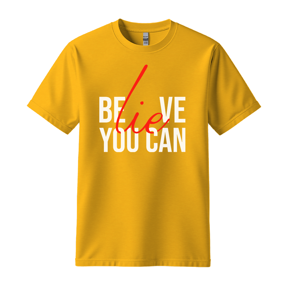 Believe You Can t-shirt - Gold