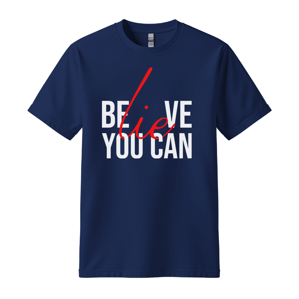 Believe You Can t-shirt - Navy