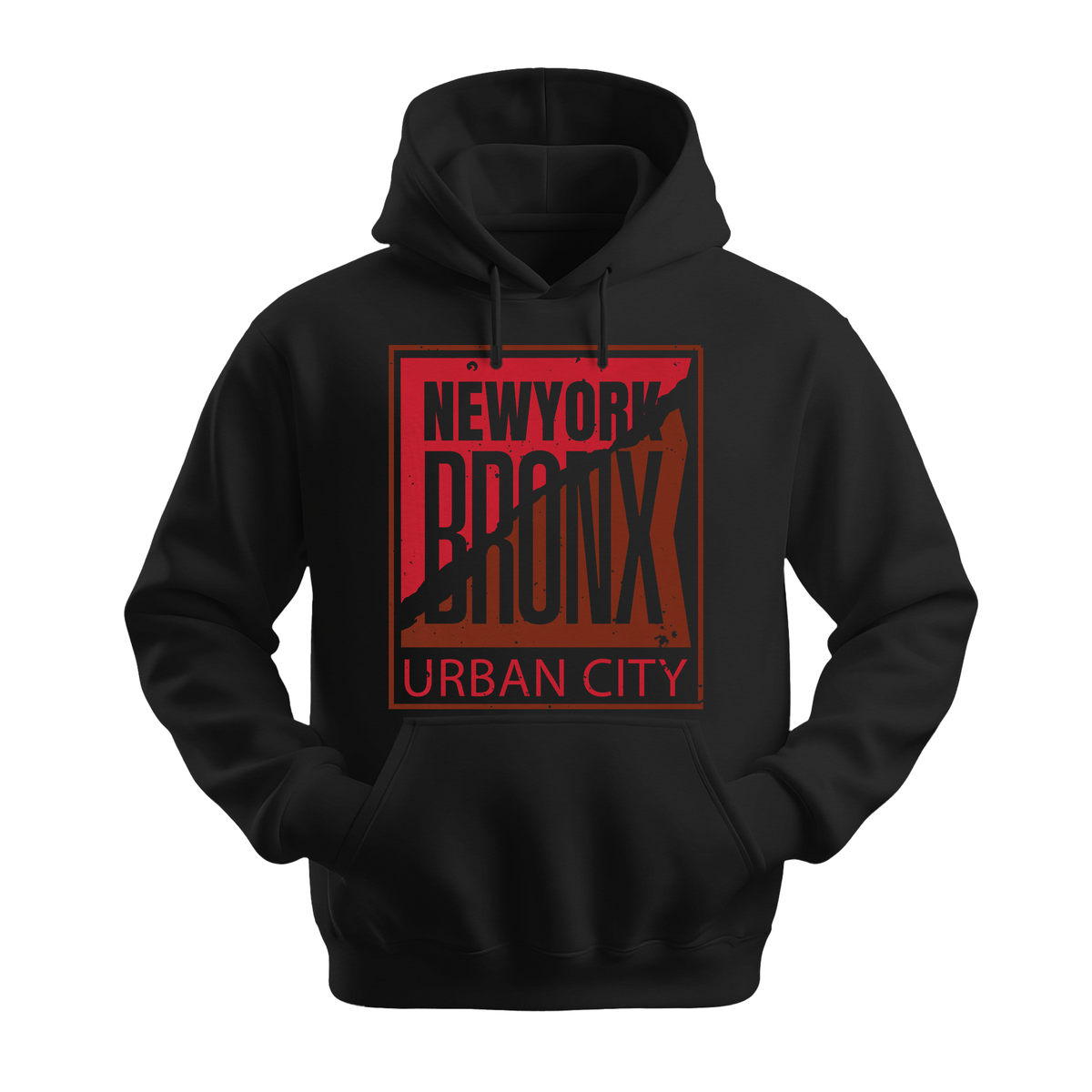 Bronx Urban City - Unisex Hoodie - City Hoodie - Black