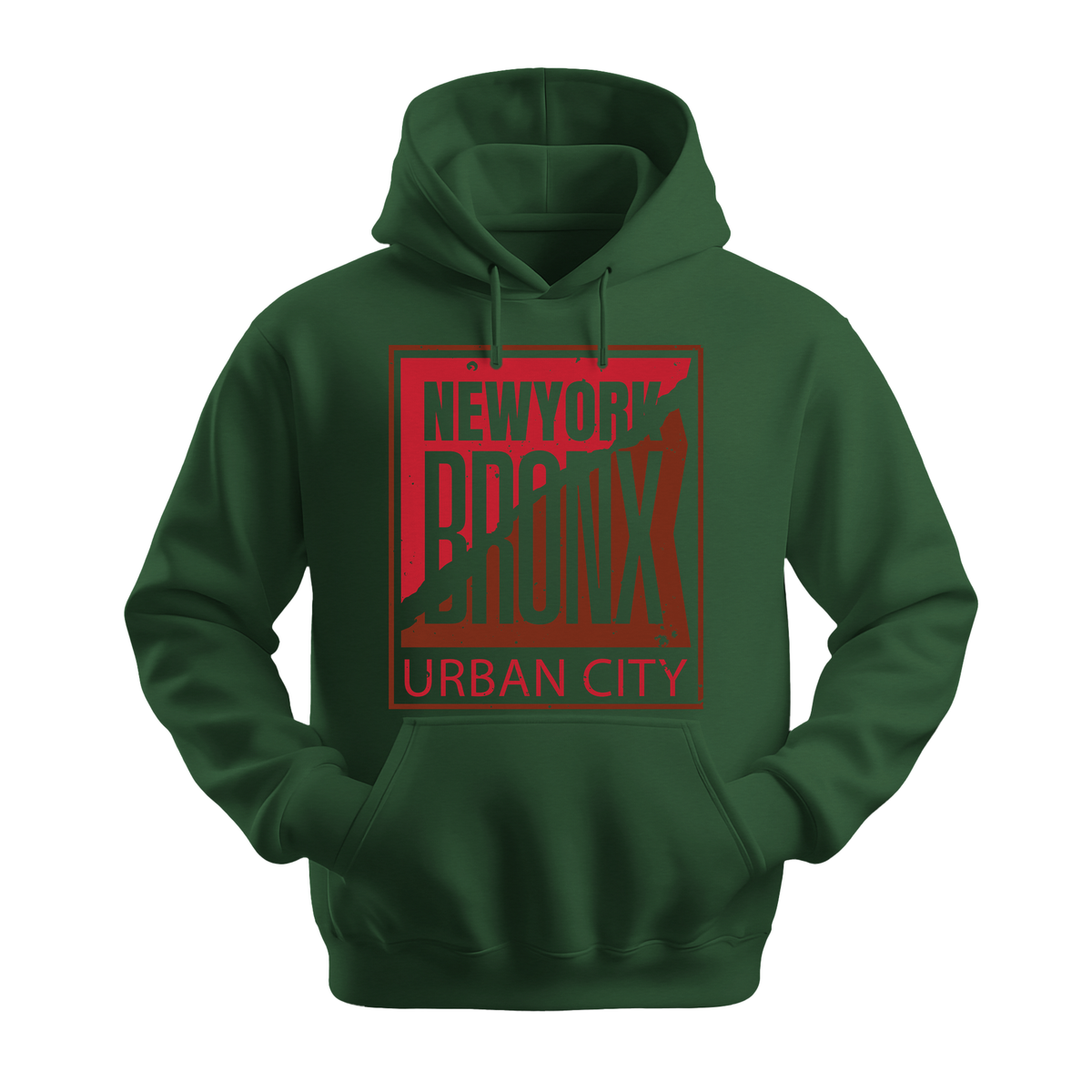 Bronx Urban City - Unisex Hoodie - City Hoodie - Forest Green