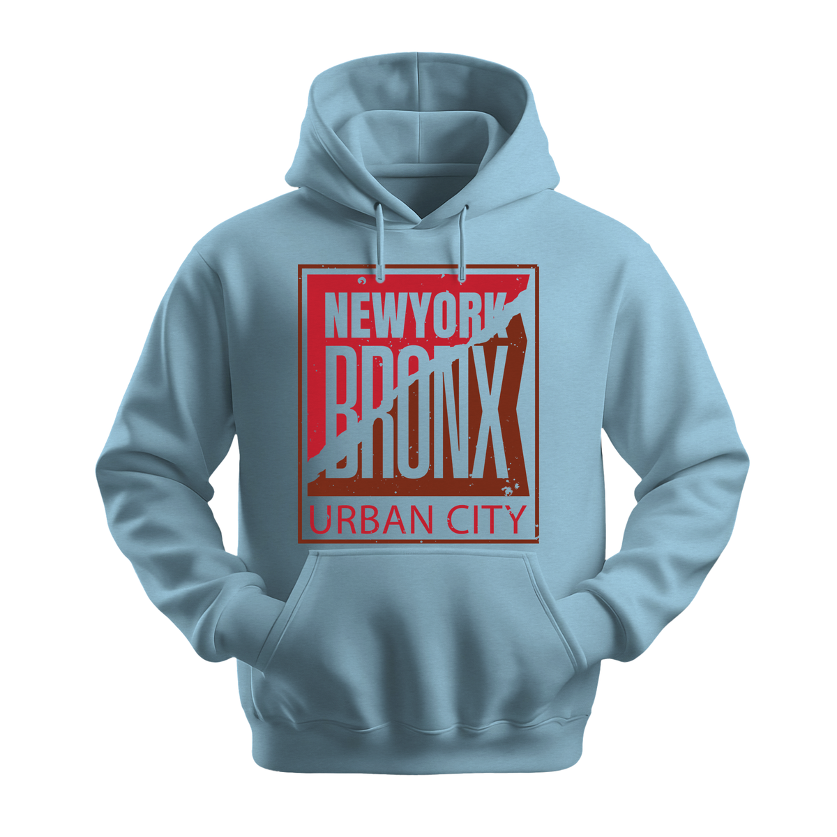 Bronx Urban City - Unisex Hoodie - City Hoodie - Light Blue