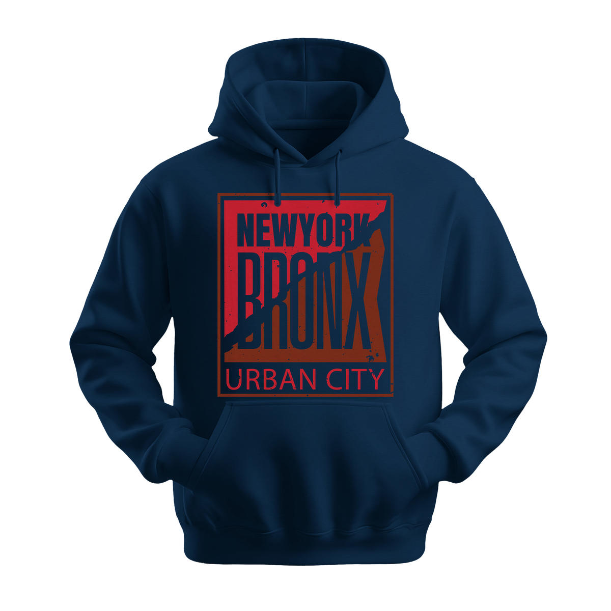 Bronx Urban City - Unisex Hoodie - City Hoodie - Navy