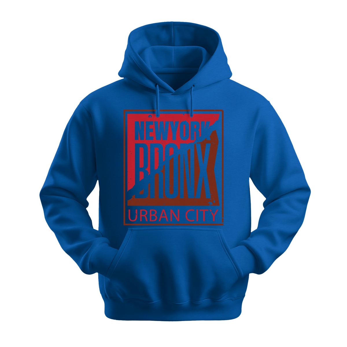 Bronx Urban City - Unisex Hoodie - City Hoodie - Royal