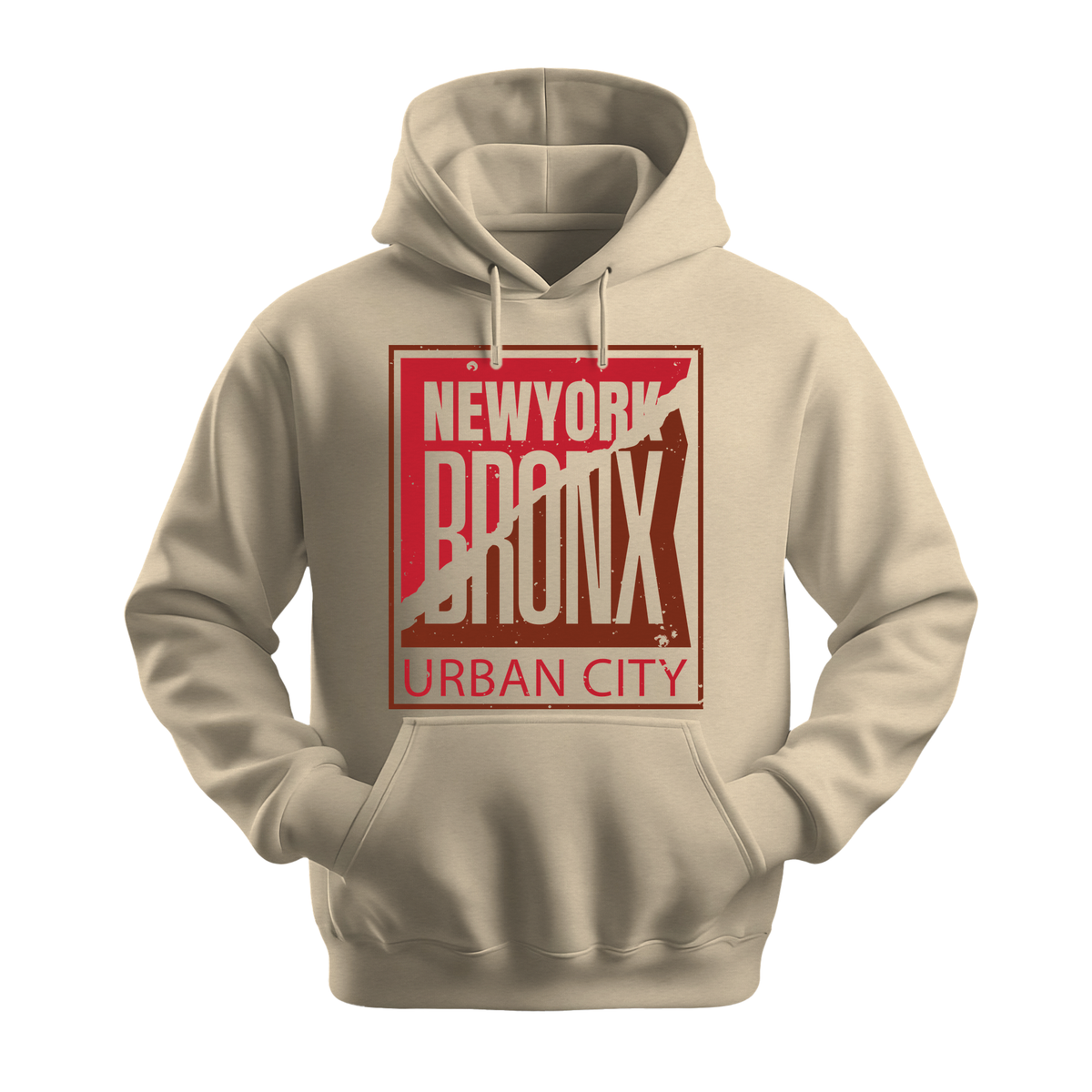 Bronx Urban City - Unisex Hoodie - City Hoodie - Sand