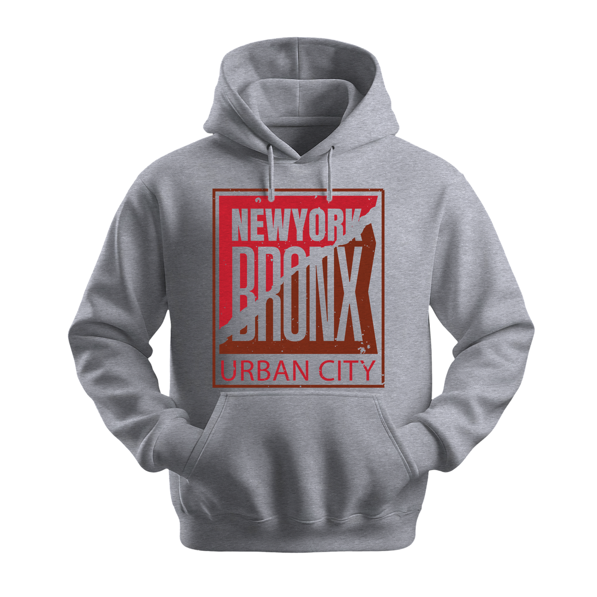 Bronx Urban City - Unisex Hoodie - City Hoodie - Sports Grey