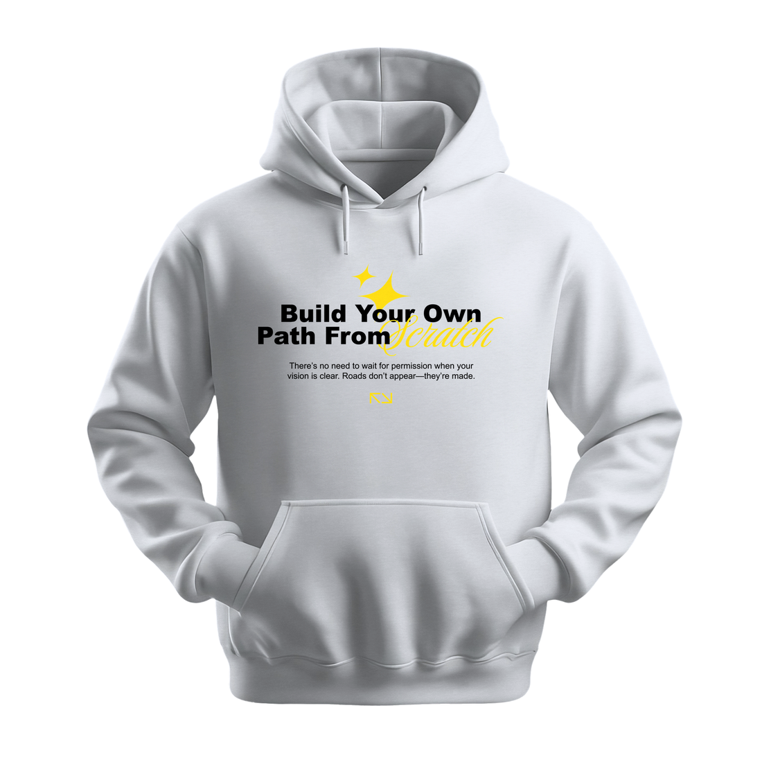 Build Your Path From Scratch - Unisex Hoodie - Motivation Hoodie - Black