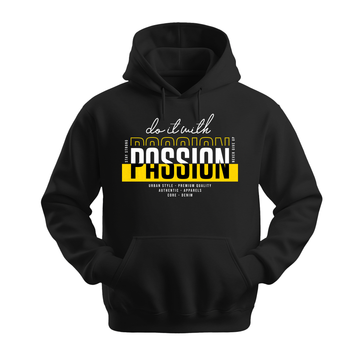 Do It With Passion - Unisex Hoodie - Motivation Hoodie - Black