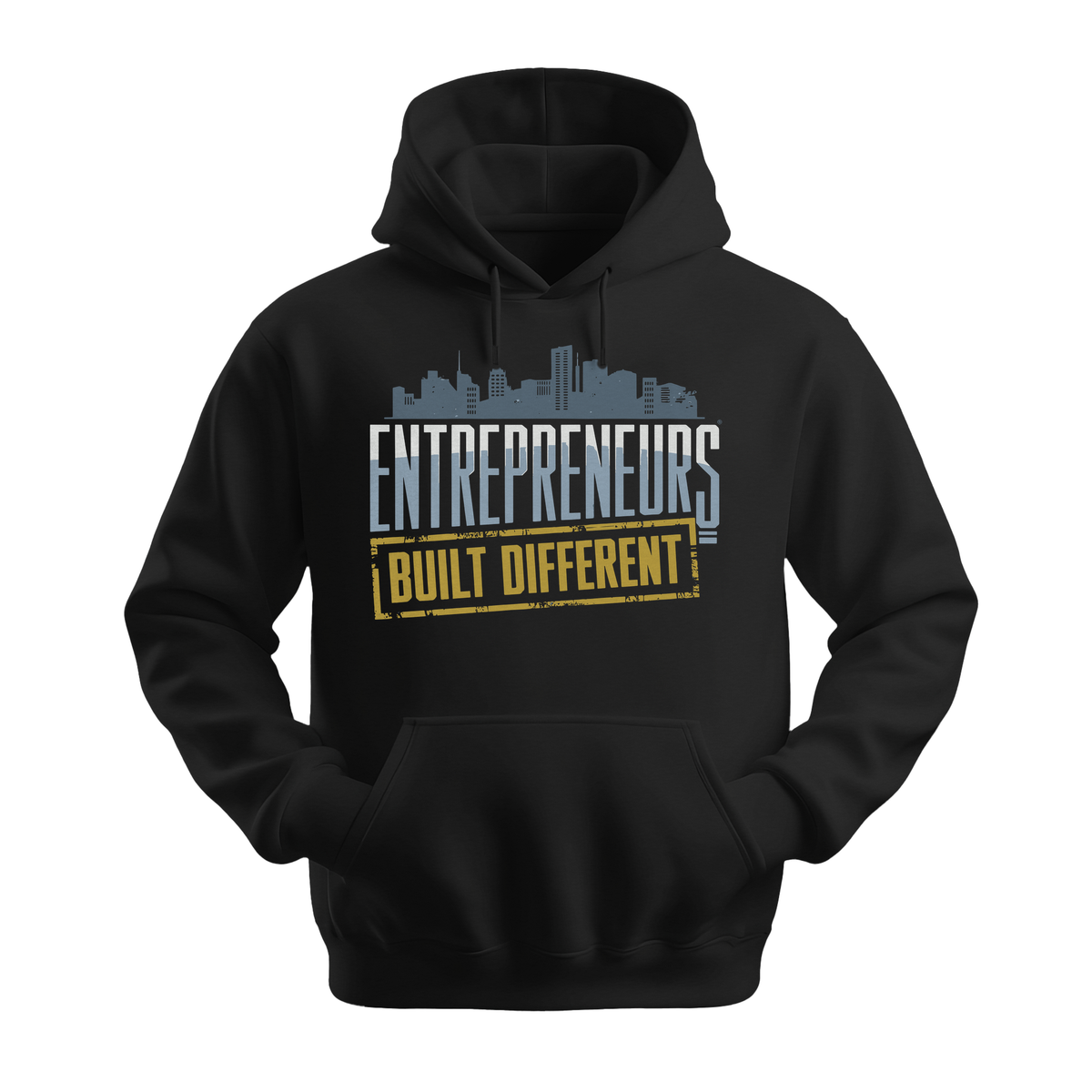 Entrepreneurs Built Different - Unisex Hoodie - Motivation Hoodie - Black