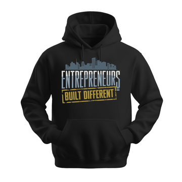 Entrepreneurs Built Different - Unisex Hoodie - Motivation Hoodie - Black