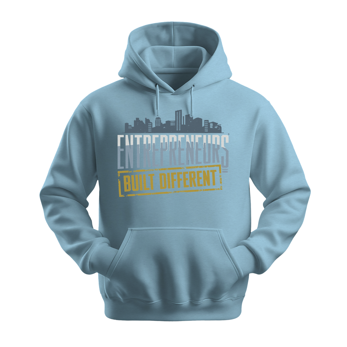 Entrepreneurs Built Different - Unisex Hoodie - Motivation Hoodie - Light Blue