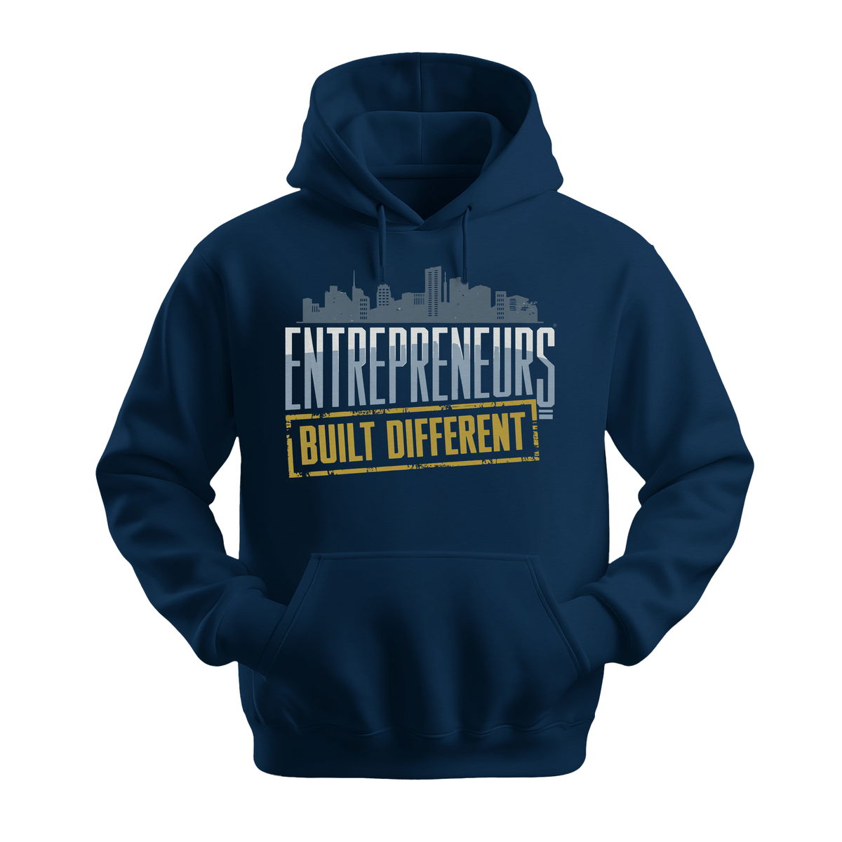 Entrepreneurs Built Different - Unisex Hoodie - Motivation Hoodie - Navy