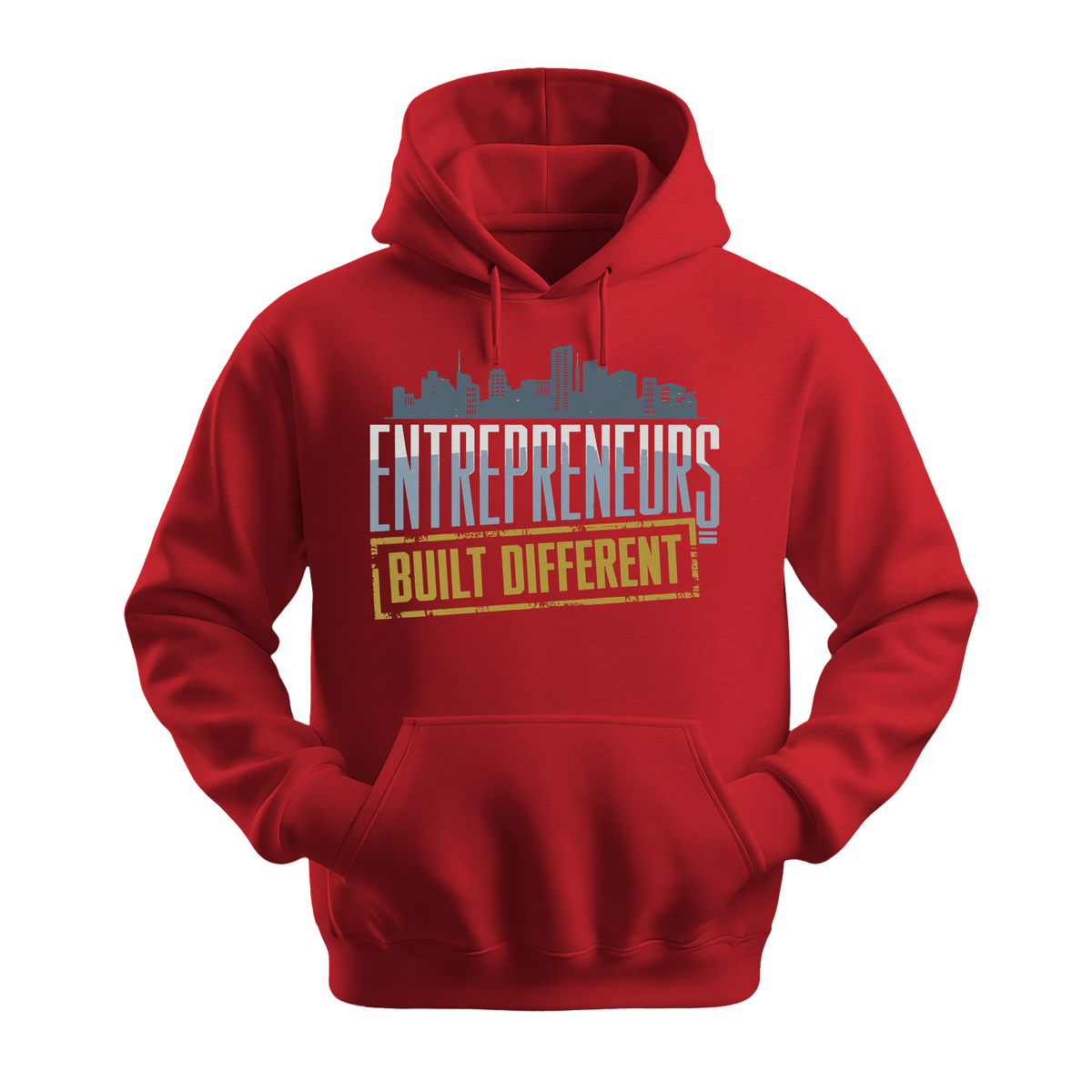 Entrepreneurs Built Different - Unisex Hoodie - Motivation Hoodie - Red