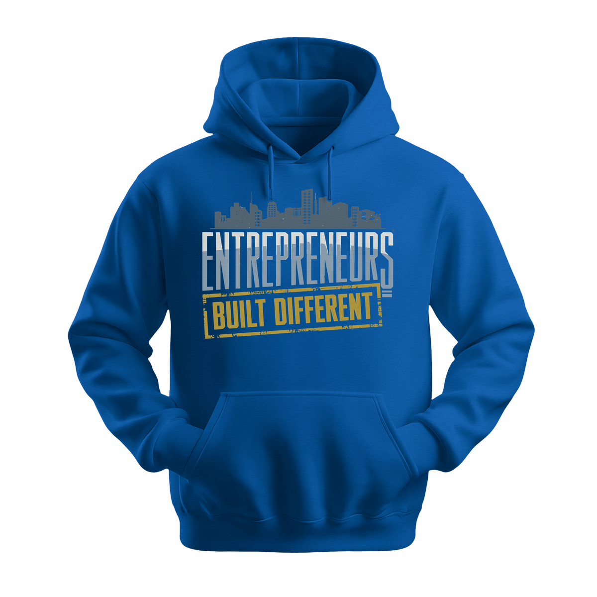 Entrepreneurs Built Different - Unisex Hoodie - Motivation Hoodie - Royal