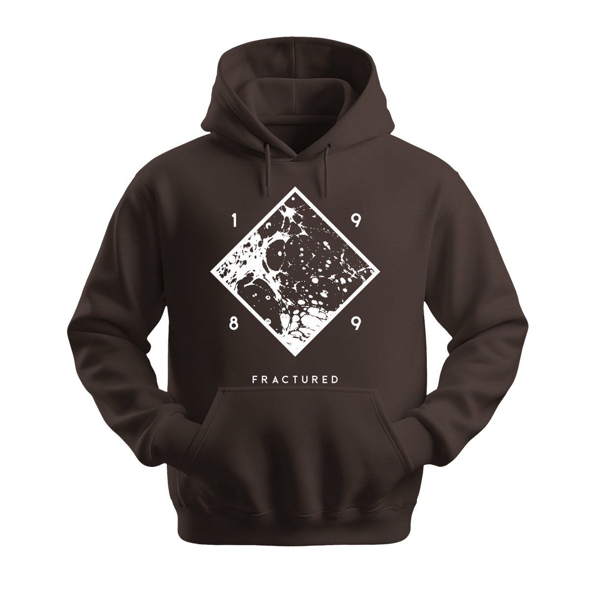 Fractured 1989 - Unisex Hoodie - Streetwear Hoodie - Dark Chocolate