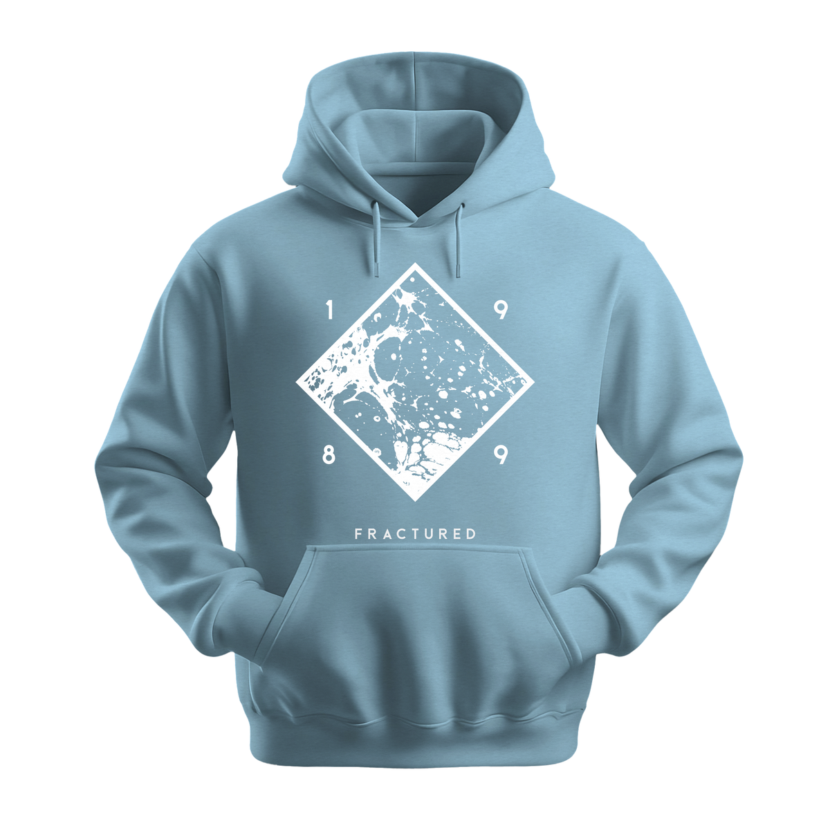 Fractured 1989 - Unisex Hoodie - Streetwear Hoodie - Light Blue