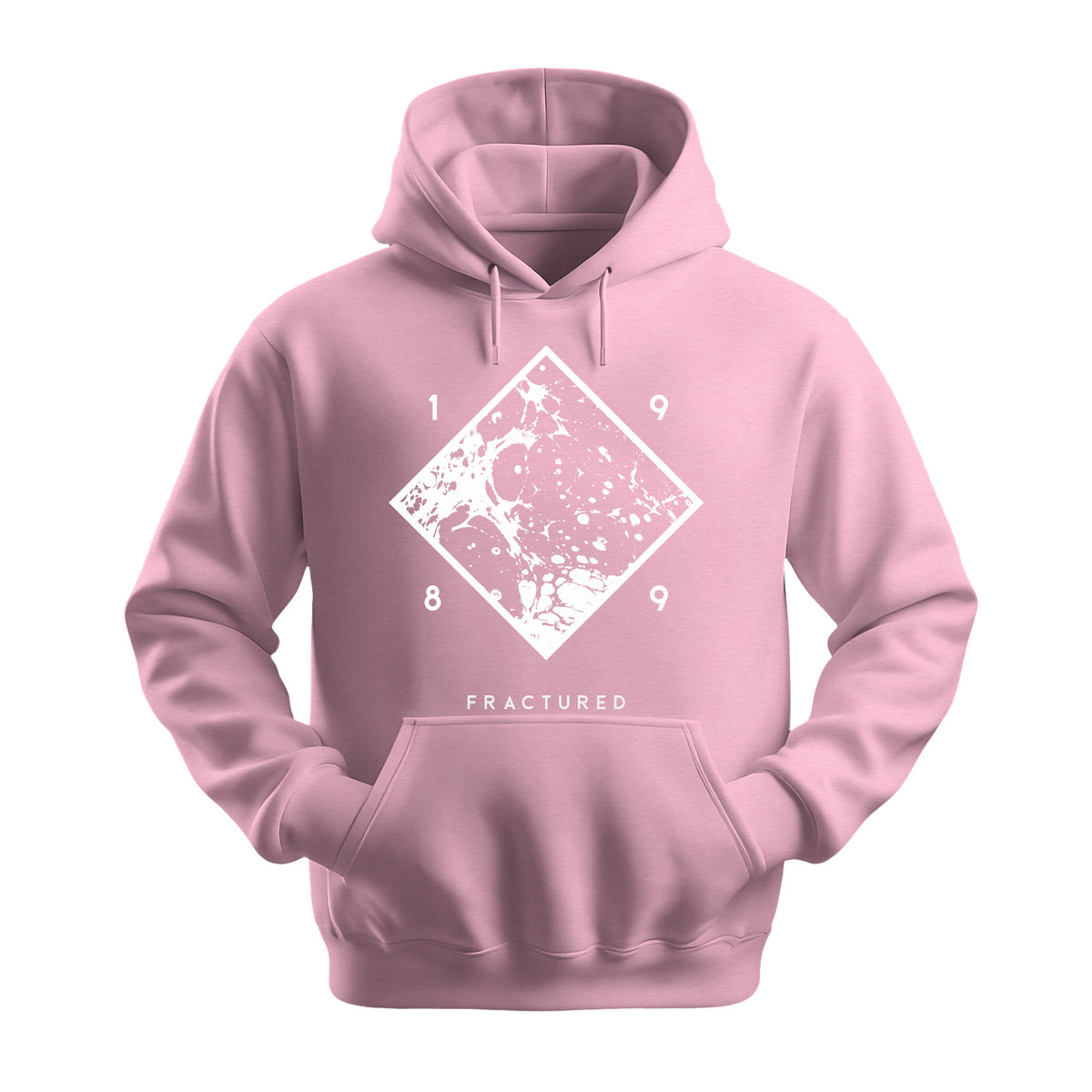 Fractured 1989 - Unisex Hoodie - Streetwear Hoodie - Light Pink