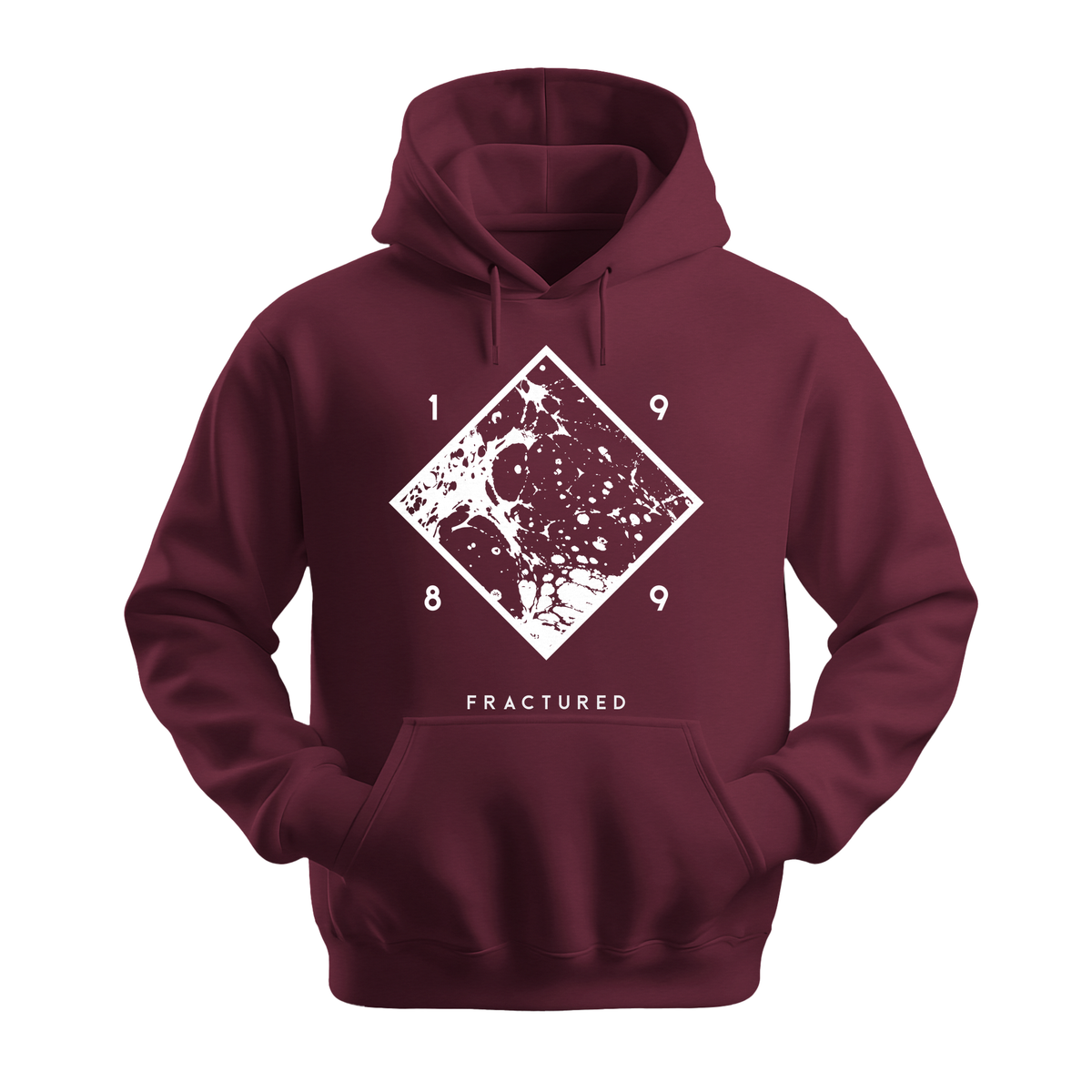 Fractured 1989 - Unisex Hoodie - Streetwear Hoodie - Maroon