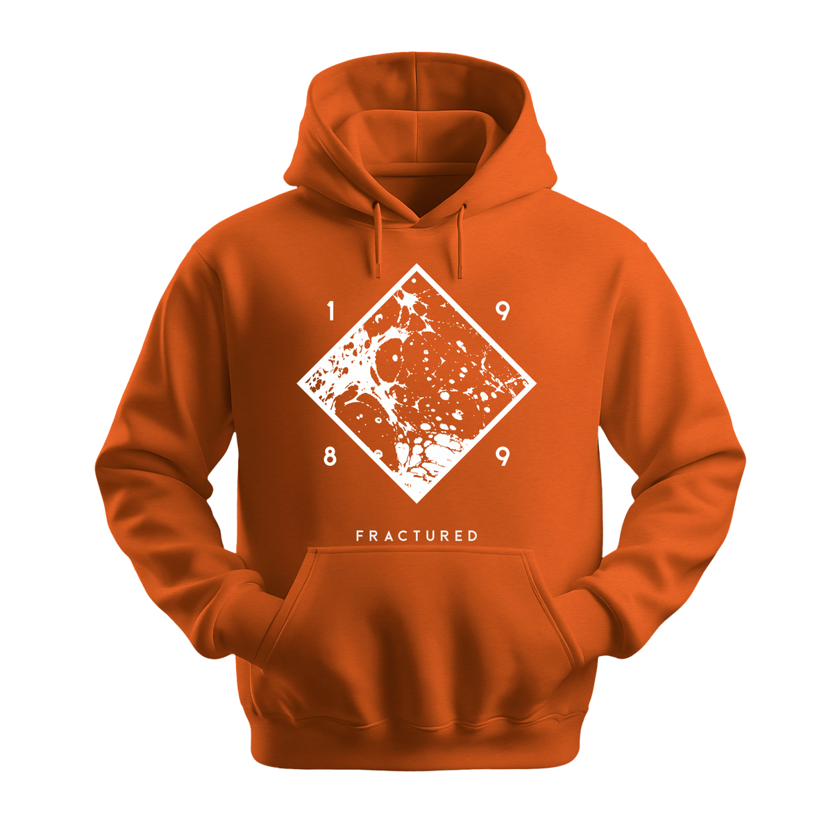 Fractured 1989 - Unisex Hoodie - Streetwear Hoodie - Orange