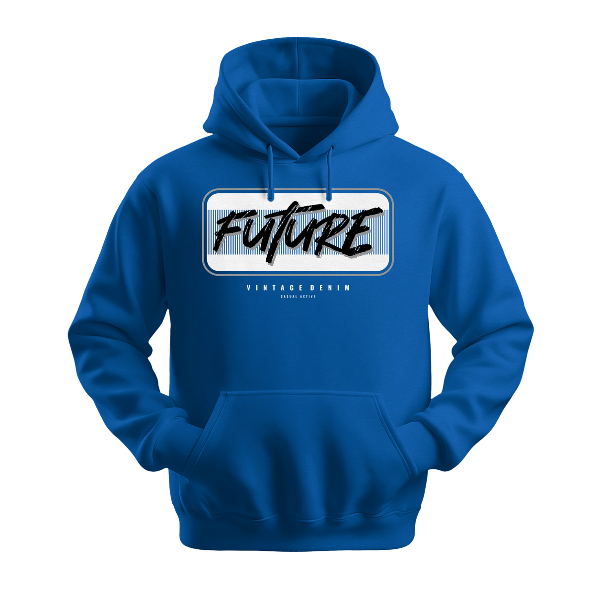Future Vintage Denim - Unisex Hoodie - Streetwear Hoodie - Royal
