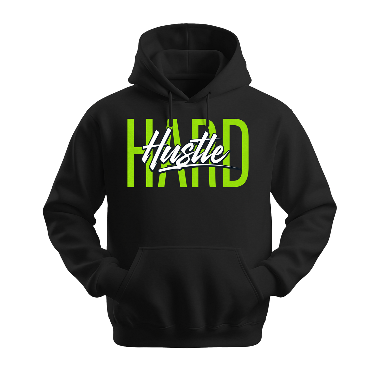 Hustle Hard - Unisex Hoodie - Motivation Hoodie - Black