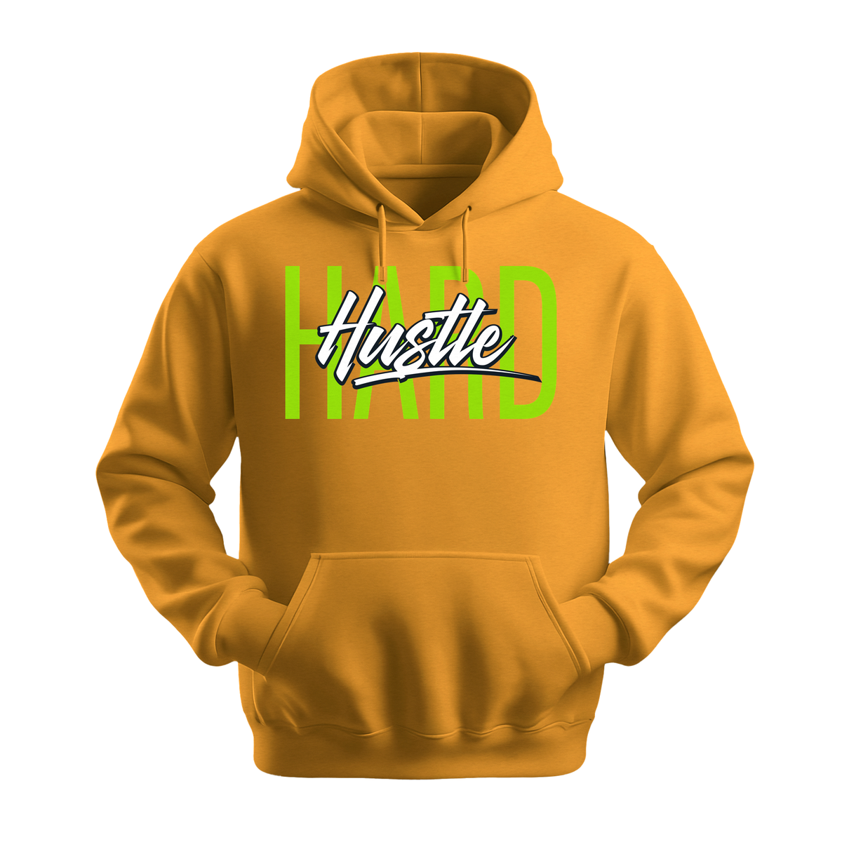 Hustle Hard - Unisex Hoodie - Motivation Hoodie - Gold