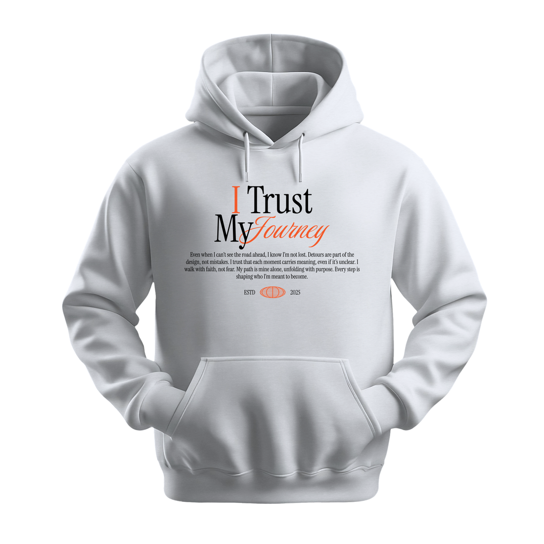 I Trust My Journey - Unisex Hoodie - Motivation Hoodie - Black