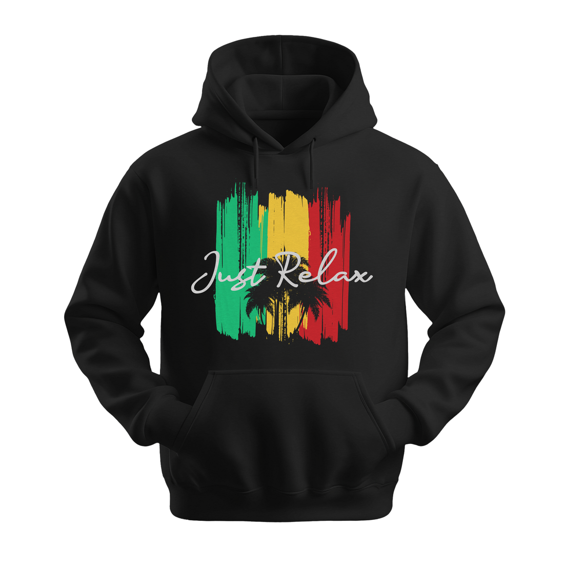 Just Relax - Unisex Hoodie - Good Vibes Clothing - Black