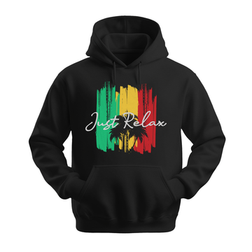 Just Relax - Unisex Hoodie - Good Vibes Clothing - Black