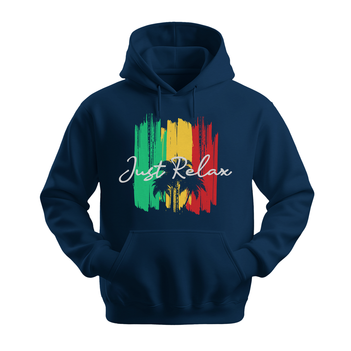 Just Relax - Unisex Hoodie - Good Vibes Clothing - Navy