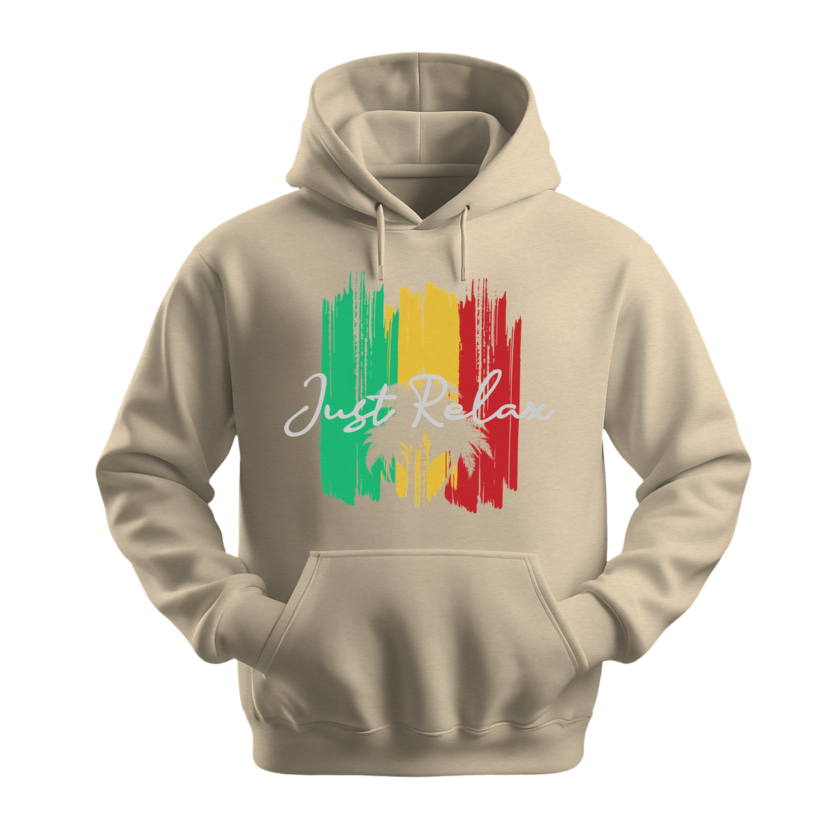 Just Relax - Unisex Hoodie - Good Vibes Clothing - Sand