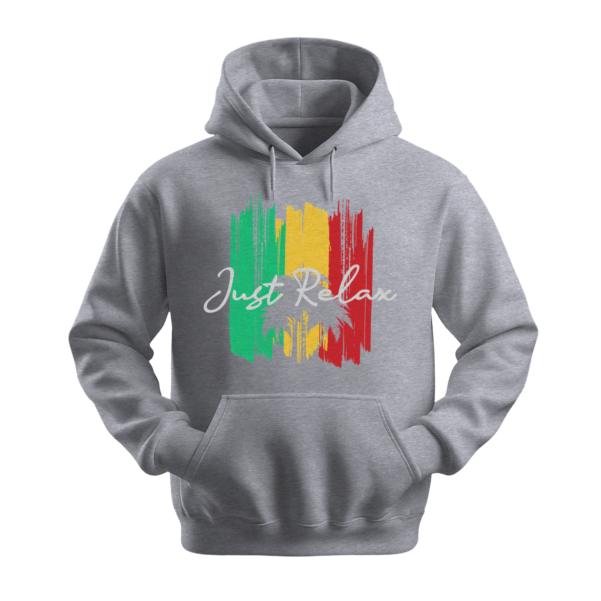 Just Relax - Unisex Hoodie - Good Vibes Clothing - Sports Grey
