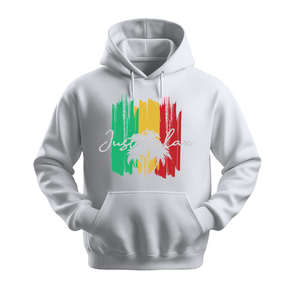 Just Relax - Unisex Hoodie - Good Vibes Clothing - White