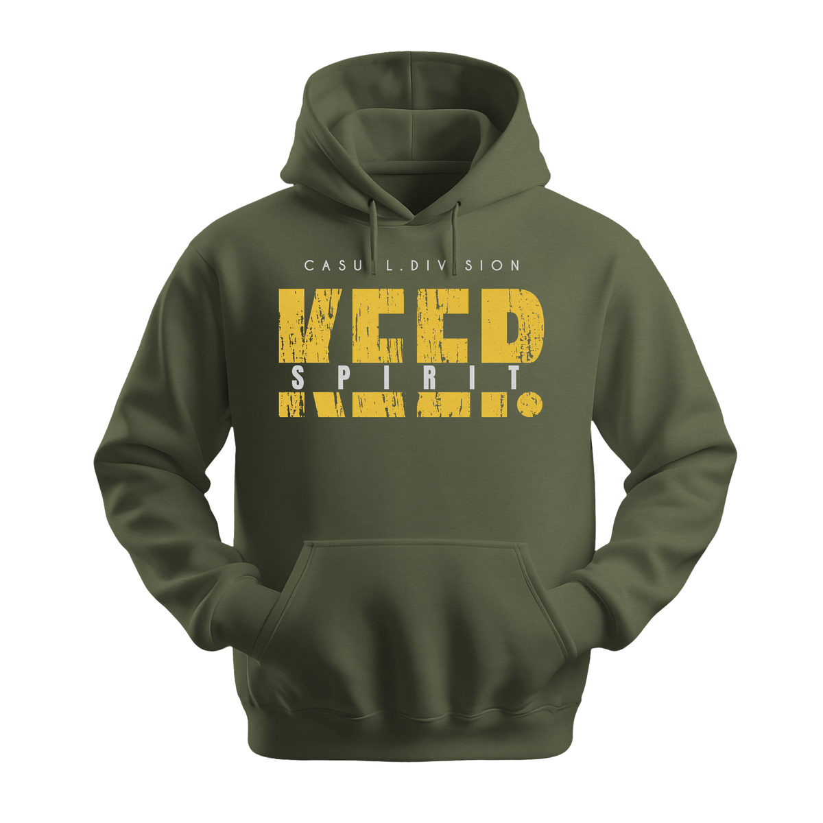 Keep Spirit - Unisex Hoodie - Streetwear Hoodie - Military Green