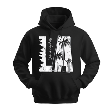 LA Los Angeles - Unisex Hoodie - City Hoodie - Black