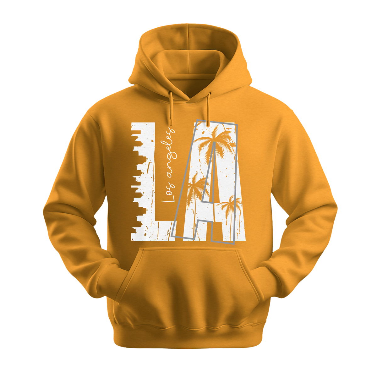 LA Los Angeles - Unisex Hoodie - City Hoodie - Gold