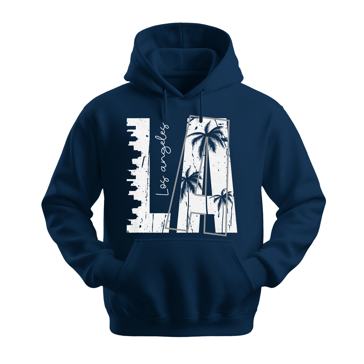 LA Los Angeles - Unisex Hoodie - City Hoodie - Navy