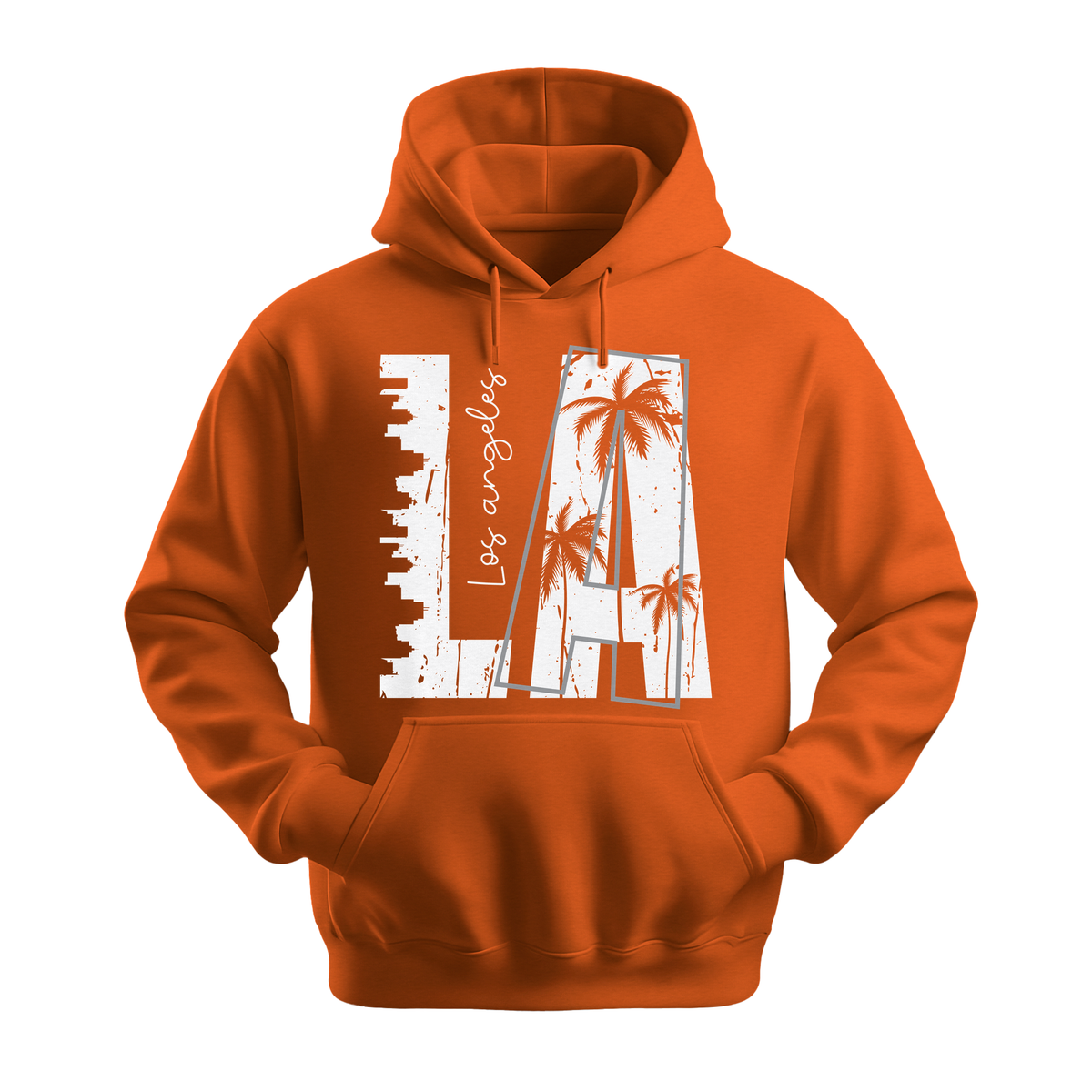 LA Los Angeles - Unisex Hoodie - City Hoodie - Orange
