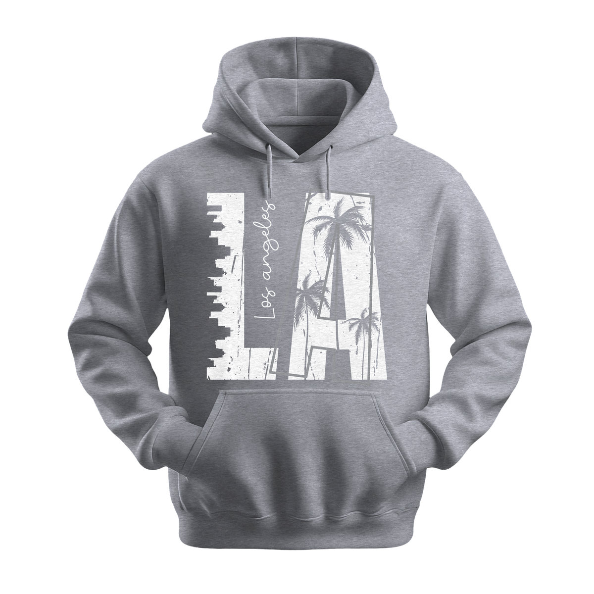LA Los Angeles - Unisex Hoodie - City Hoodie - Sports Grey