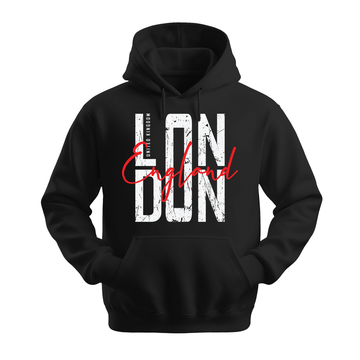 London England - Unisex Hoodie - City Hoodie - Black