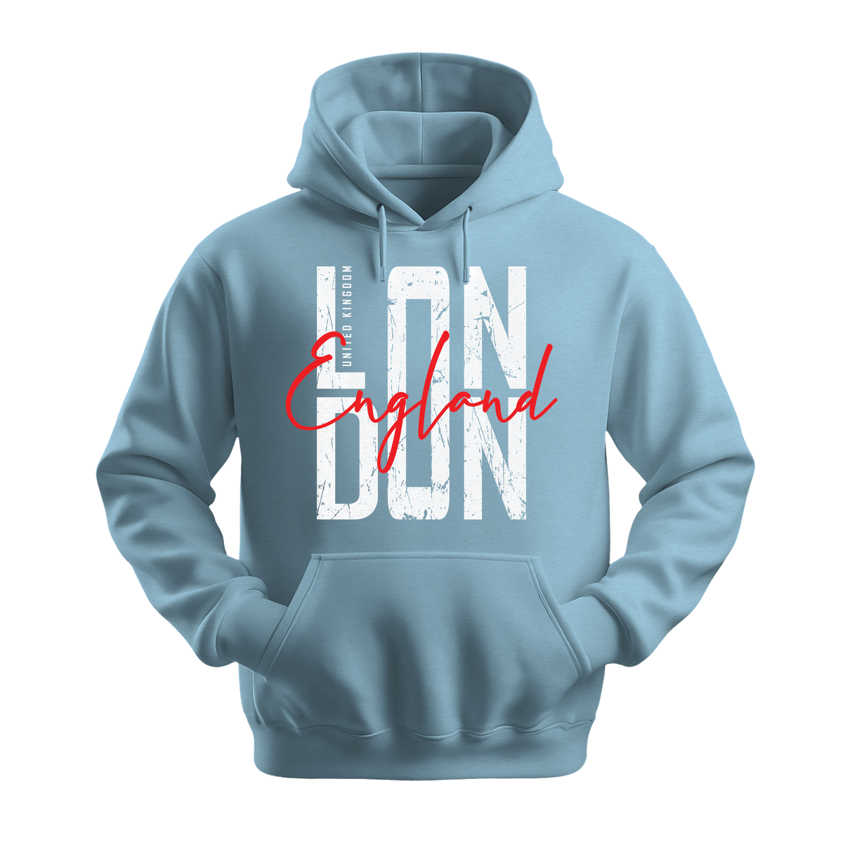 London England - Unisex Hoodie - City Hoodie - Light Blue