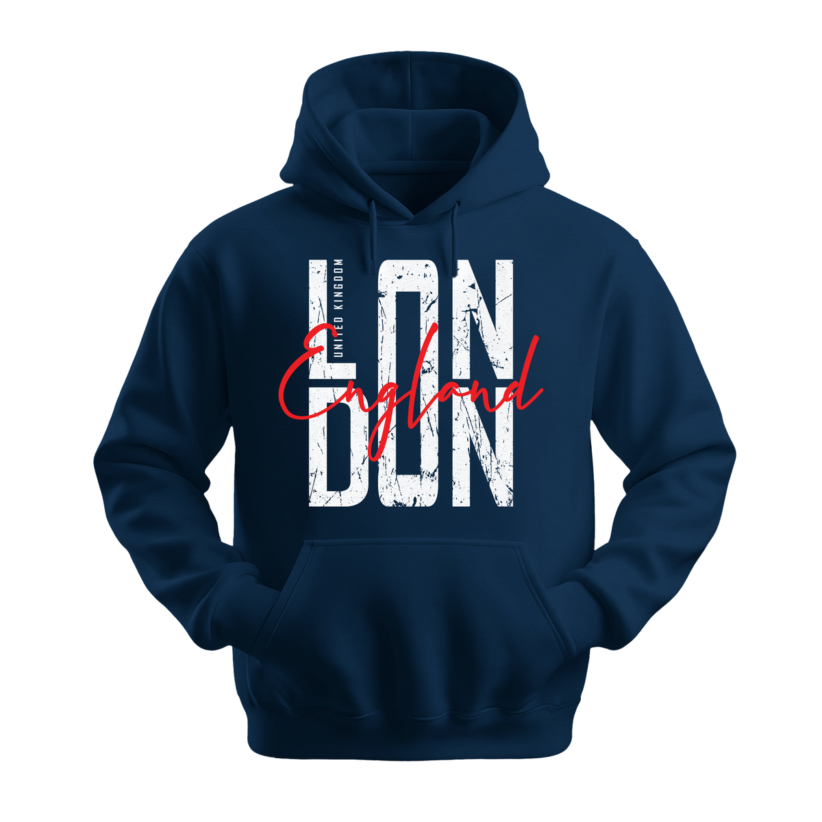 London England - Unisex Hoodie - City Hoodie - Navy